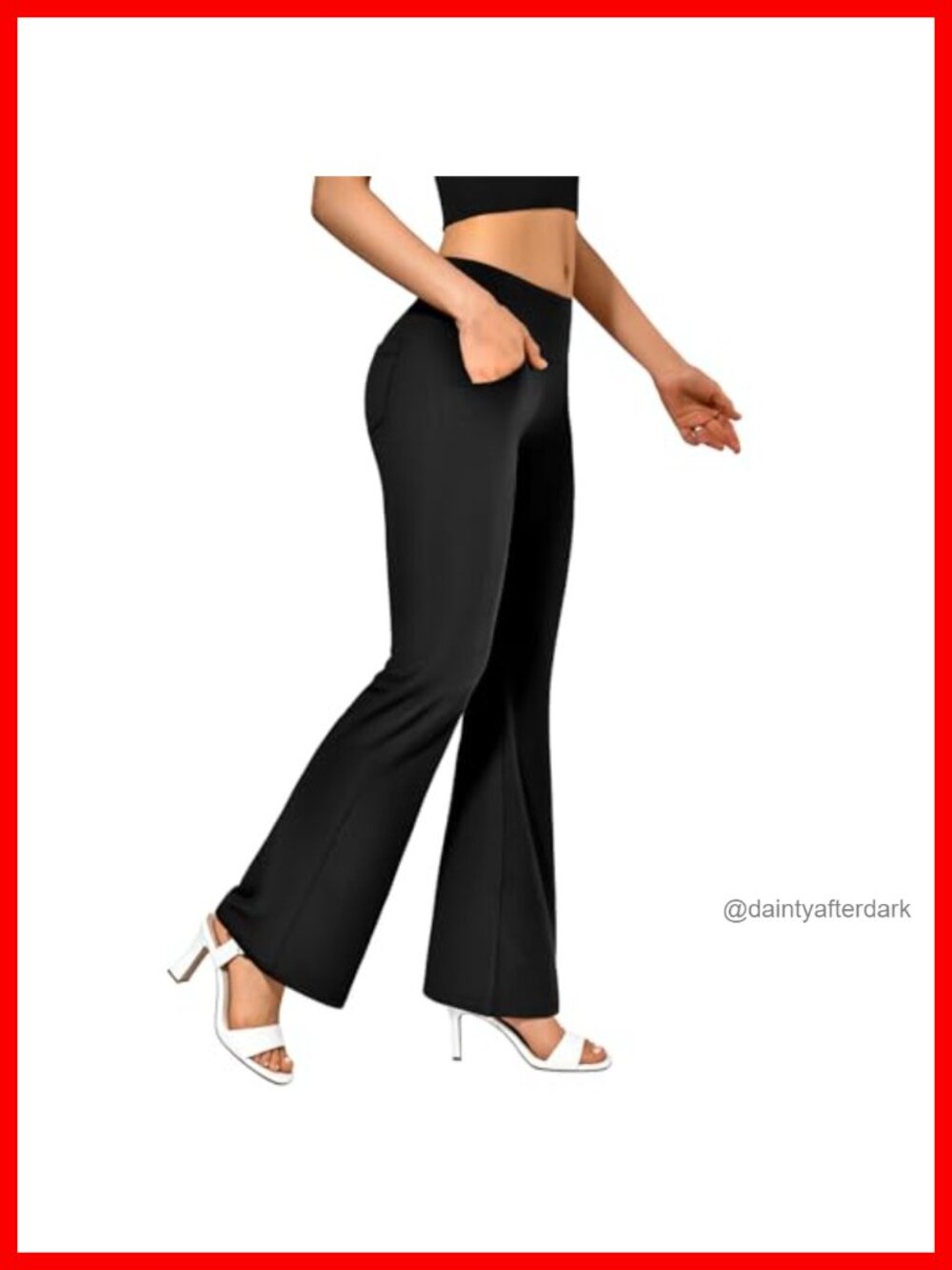 Flare Leggings for Women with Pockets High Waist Bootcut Yoga Pants